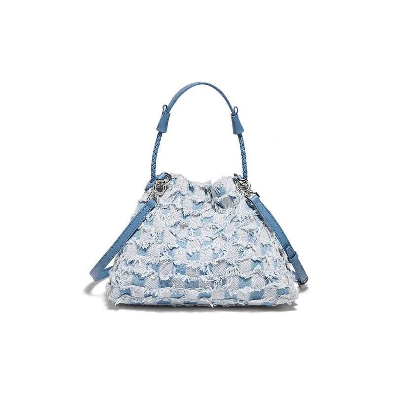 FOXER Fabric Handbag Women's Blue-2