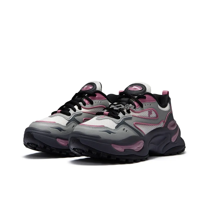 FILA FUSION EVA Gummies Slip Resistant Height Increasing Low Top Chunky Sneakers Women's Rose Purple-2