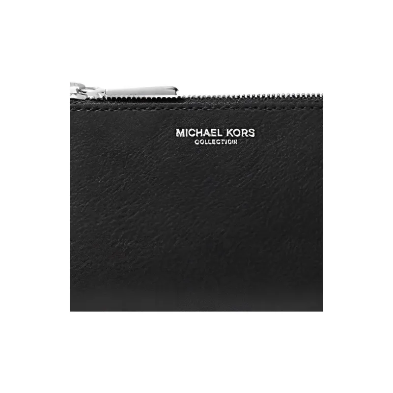 MICHAEL KORS Leather Coin Purses Wallets Small Size Women's Black-3