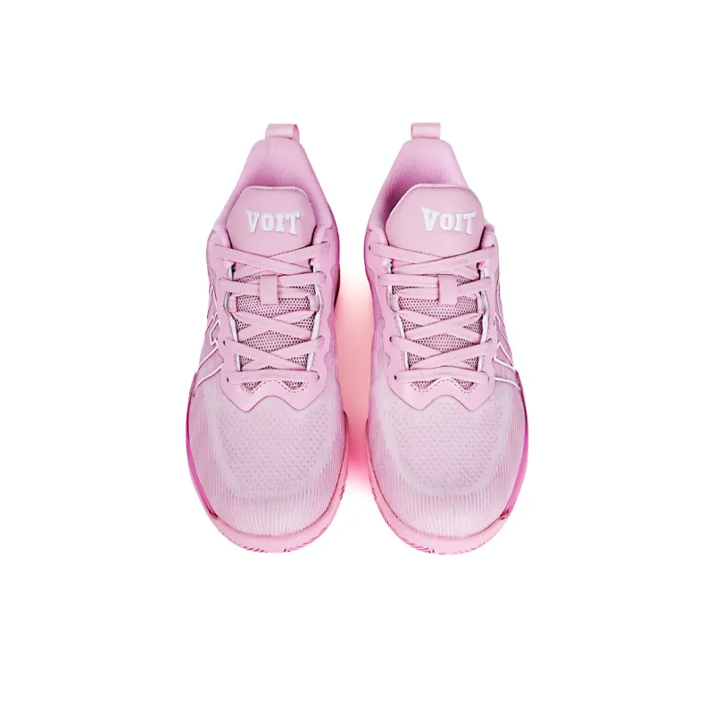 VOIT Cushioning Coverage Rebound Abrasion Resistant Slip Resistant Low Top Basketball Shoes Unisex Light Pink-2