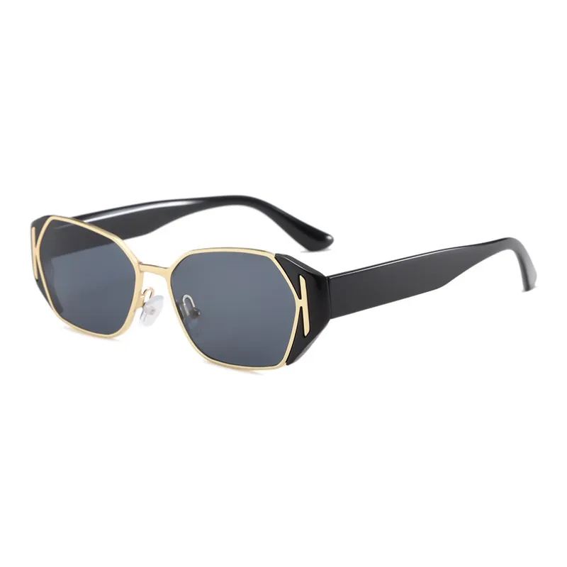 CLARKIA FLOWER PC Metal Irregular Shape Sunglasses Unisex-0