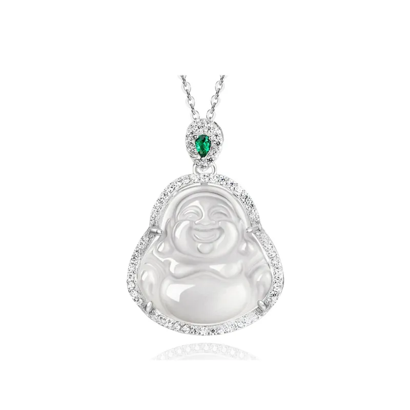 Fortune Gold Chalcedony Necklaces Unisex-4