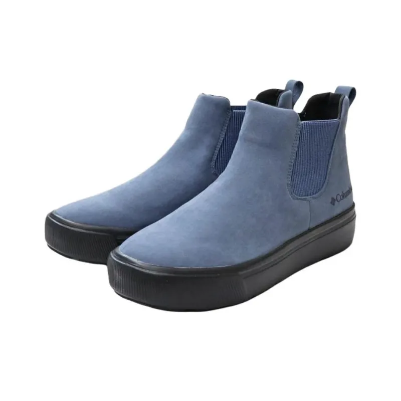 Columbia HAWTHORNE RAIN Anti Slip Wear Resistant Mid Top Casual Shoes Unisex Blue-1