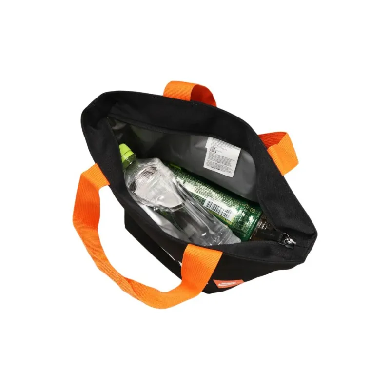Nike Polyester Tote Bag, Shopping Bag, Handbag Unisex Black & Orange-5
