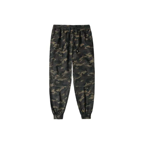 Columtomy Casual Pants Unisex Camouflage