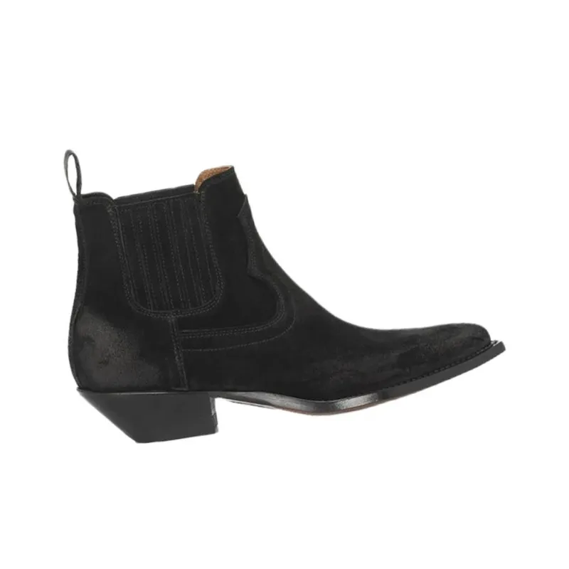 SONORA BOOTS Hidalgo Short Chelsea Boots 3.5cm Men's Black-2