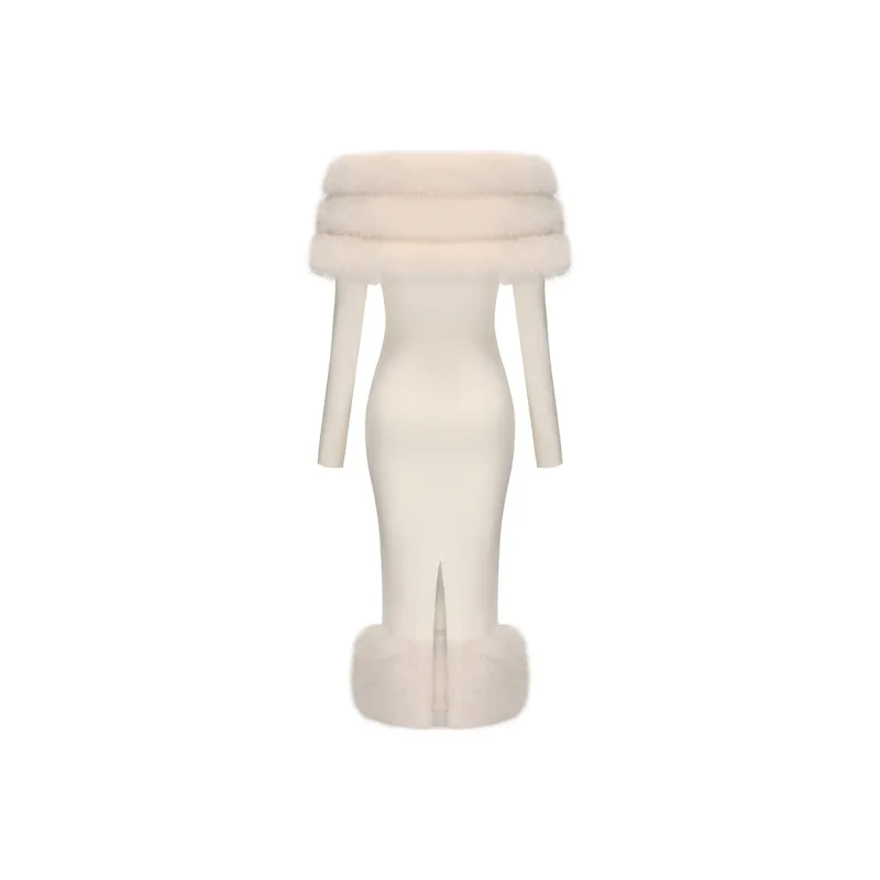 NANA JACQUELINE Long Sleeved Dress Women's White-1