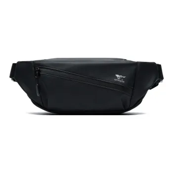 SEPTWOLVES Artificial Leather With Textile Sling Bag Crossbody Bag Shoulder Bag QPL Unisex Black