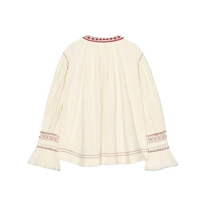 ZARA ZW Series Shirts Women's Nude/Dark Red-1