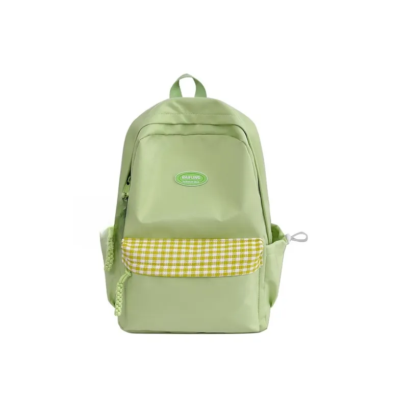 Yalu Nylon Backpack Unisex White/Black/Yellow/Orange/Green-19
