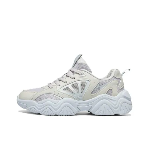 361° Abrasion Resistant Quick Dry Low Top Casual Shoes Women's Blue Beige