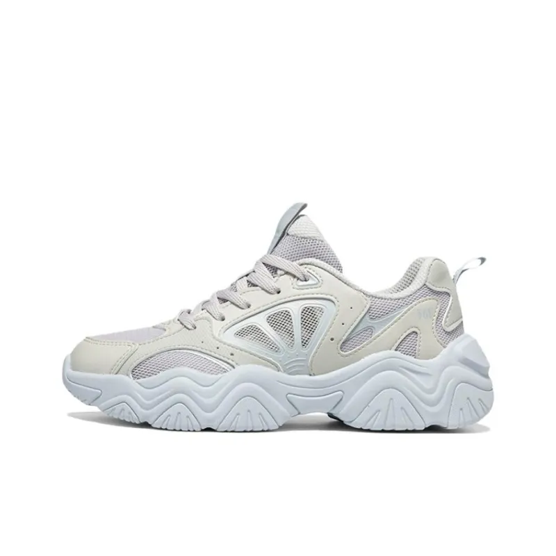 361° Abrasion Resistant Quick Dry Low Top Casual Shoes Women's Blue Beige-0