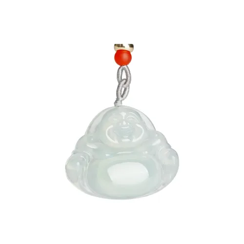 XIANGZHENFU Ice Type Big Belly Maitreya Laughing Buddha Necklace Women's