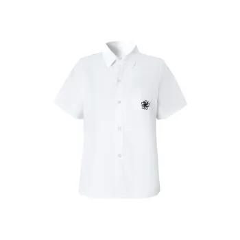 RIMUXINGHE Summer Shirt Women's White