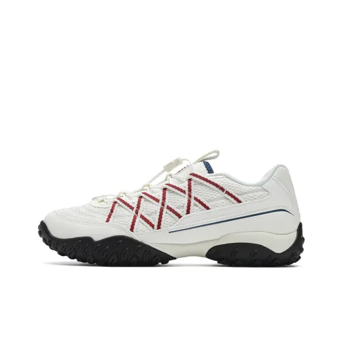 FILA Vintage Collection Abrasion Resistant Breathable Low Top Casual Shoes Women's White Red