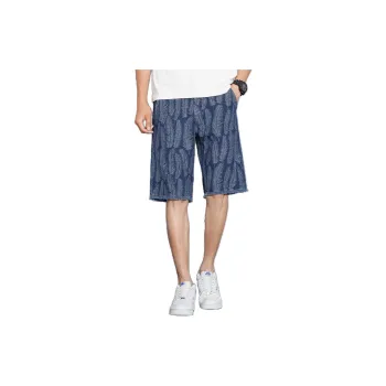 Tonlion Denim Shorts Unisex Blue Tone