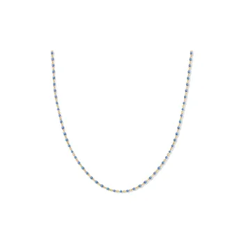 Agatha Enamel Necklaces Women's Peacock Blue