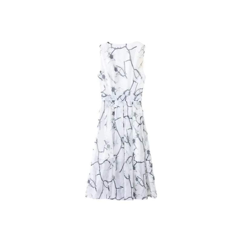 TEME Sleeveless Dresses Women's Ink Flower-1