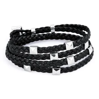 BROSWAY Titanium Steel Bracelets Unisex Black