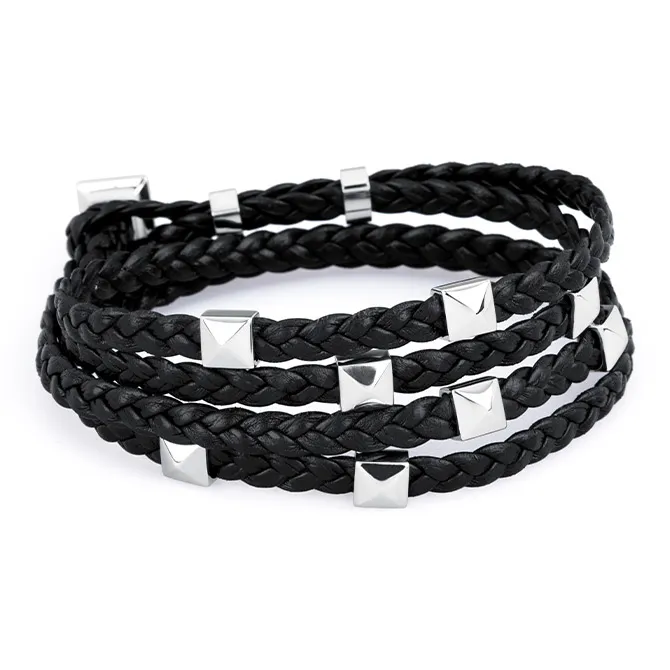 BROSWAY Titanium Steel Bracelets Unisex Black-0