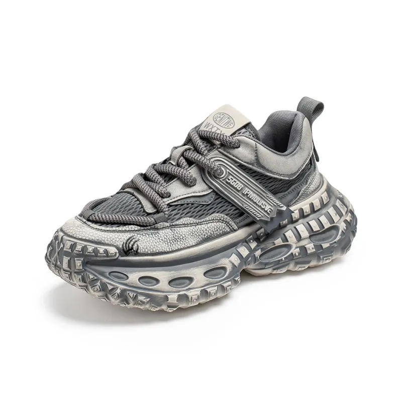 Animal Claws Anti Slip And Wear Resistant Height Increasing Low Top Chunky Sneakers Men's-5