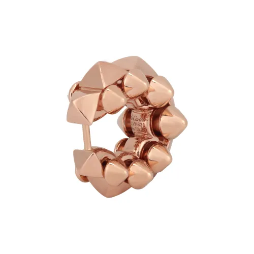 CARTIER 18K Rose Gold Earrings Women's Rose Gold