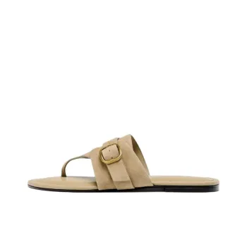 ZARA Abrasion Resistant Flip Flops Women's Sandy Brown