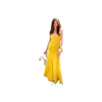 FLIM Slip Dresses Women's Yellow