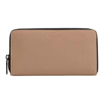 COACH Accordion Wallet Sport Calfskin Wallet Unisex Taupe