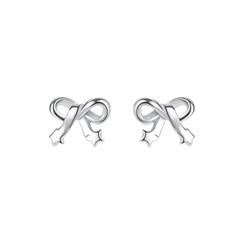 TAOHUAZHAOZHAO S999 Fine Silver Stud Earrings Women's