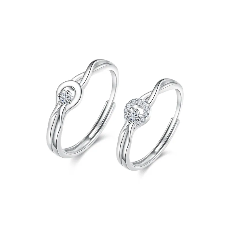 KADER 925 Sterling Silver Date Essential Niche Luxury Minimalist Style Versatile Rings Unisex-0