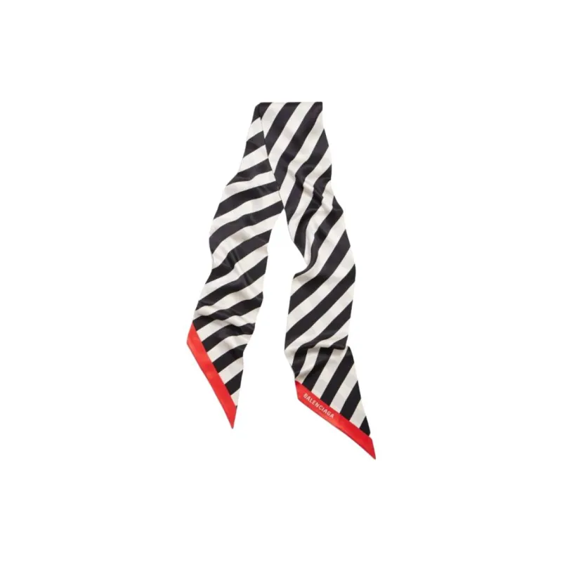 Balenciaga Silk Scarves Women's Black-1