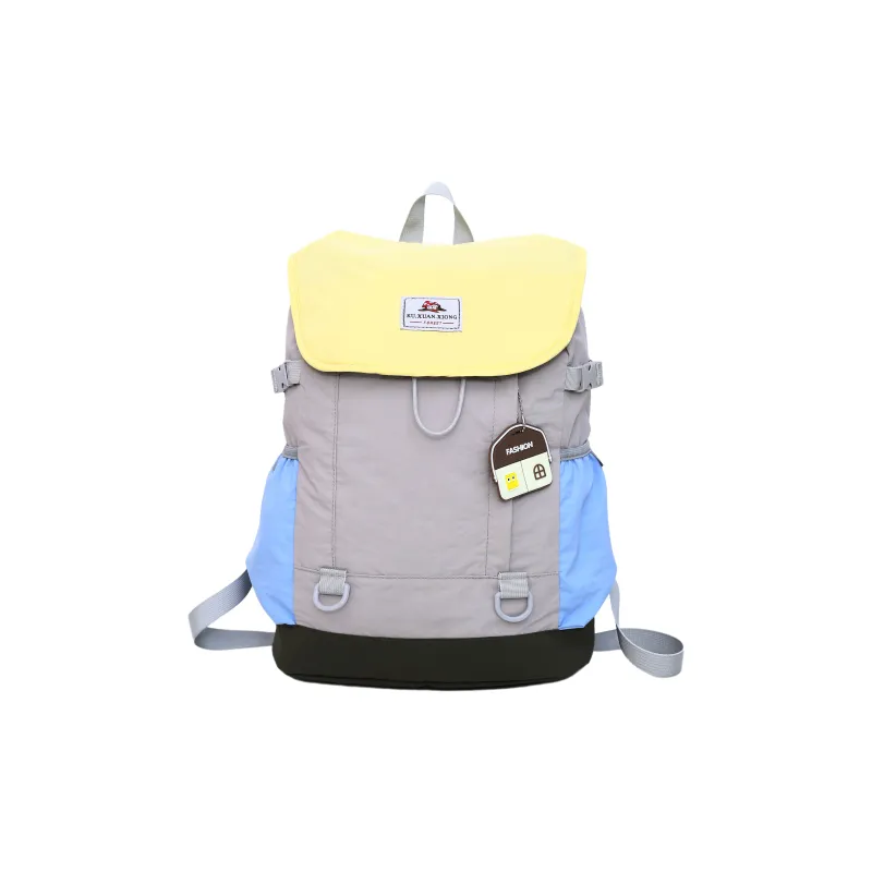 Meow In The Grass Nylon Backpack Regular Unisex Multicolor-1