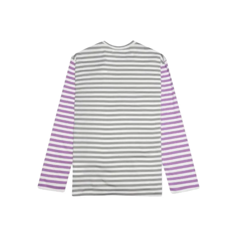 CDG Play T Shirts Men Gray-1