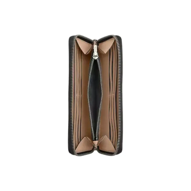 COACH Accordion Wallet Sport Calfskin Wallet Unisex Taupe-1