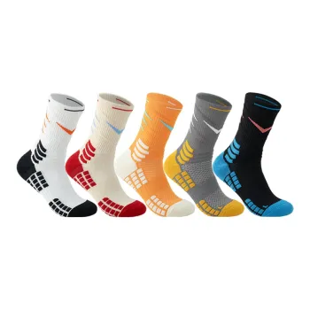 Gentle Welcome Basketball Socks Unisex 5 Pack
