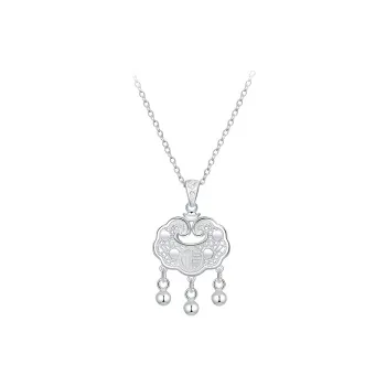 PUENTE 999 Fine Silver Collarbone Chain Women's