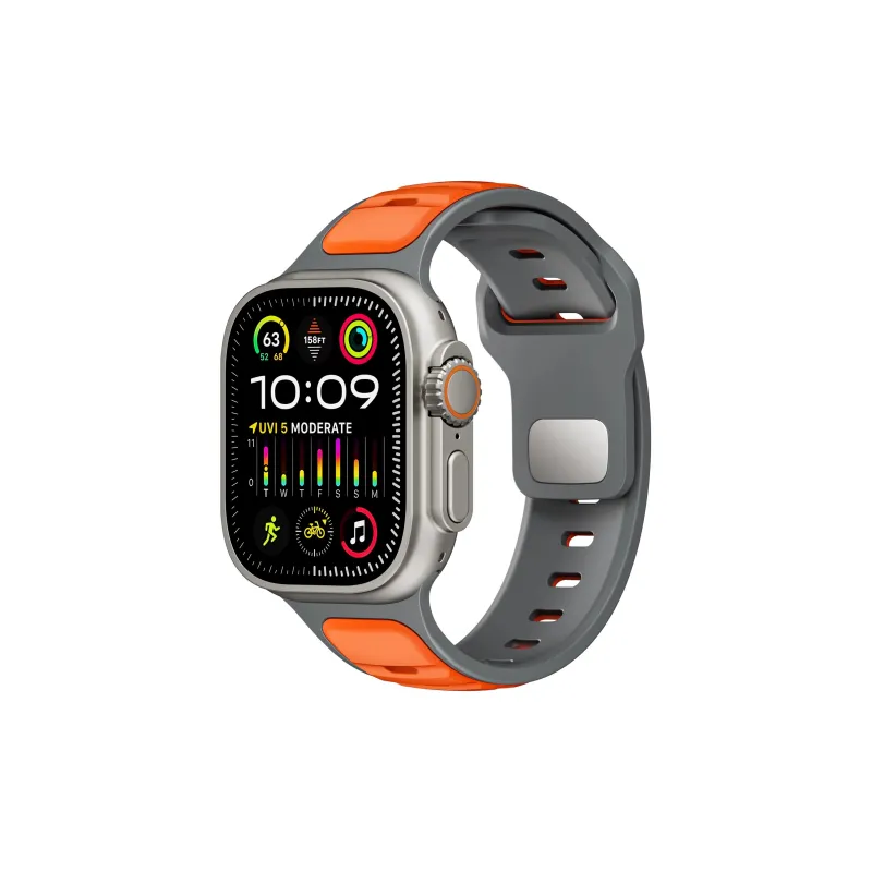 KVZUVUU Apple Compatibility Watch Band Silicone Material-6