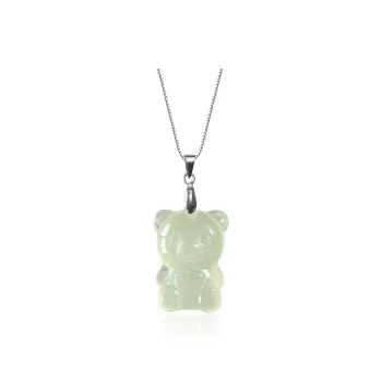 JIAOSHIYU Natural Serpentine Jade Necklaces Women's