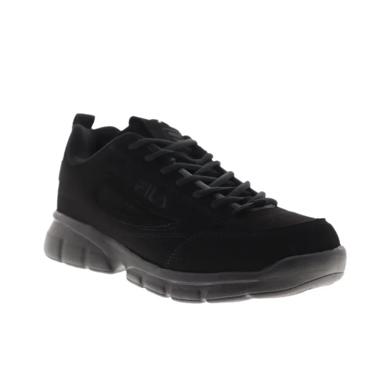 FILA Disruptor SE Anti Slip Wear Resistant Low Top Casual Shoes Men's Black-3