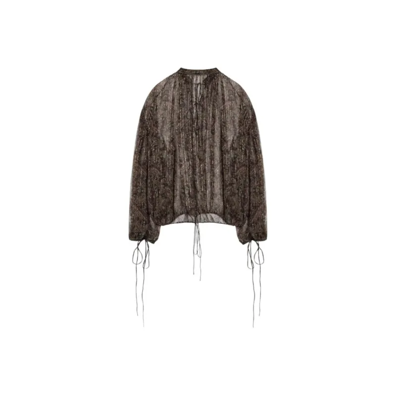 SAINT LAURENT Shirt Women's Dark Brown-1