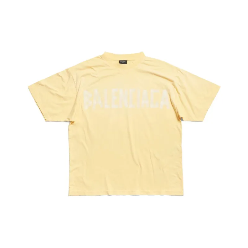 Balenciaga T Shirt Regular Fit Men's Yellow-0