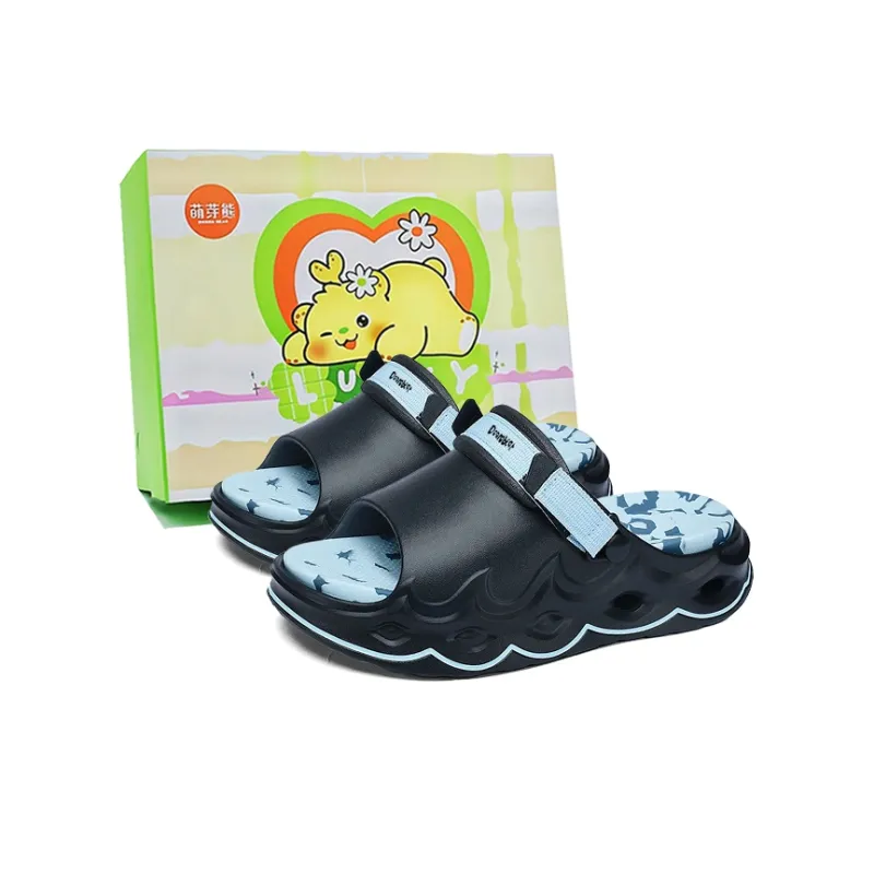 Budding Bear EVA Quiet Slip Resistant Odor Resistant Abrasion Resistant Massage Slide Slippers Unisex Box-10