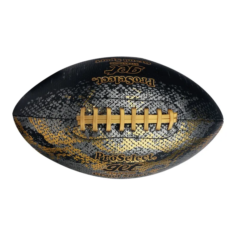 ProSelect Rugby Ball PU Indoor Outdoor, Training Unisex Size 9 Black-2