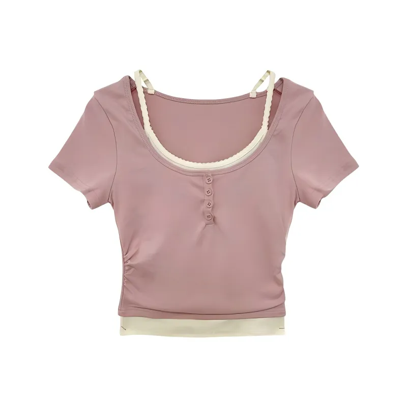 CZMO Set in Sleeve T Shirt Women's-0