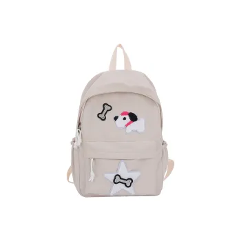 WICKBUEN Canvas Bag Backpack Unisex White/Black