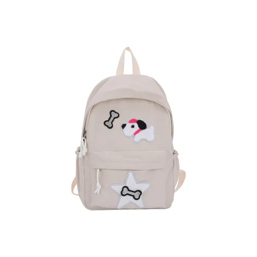 WICKBUEN Canvas Bag Strap backpack Unisex White/Black