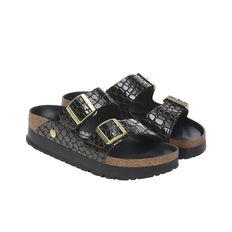 Birkenstock Arizona Flex Platform EVA Abrasion Resistant Slide Slippers Women's Black-2