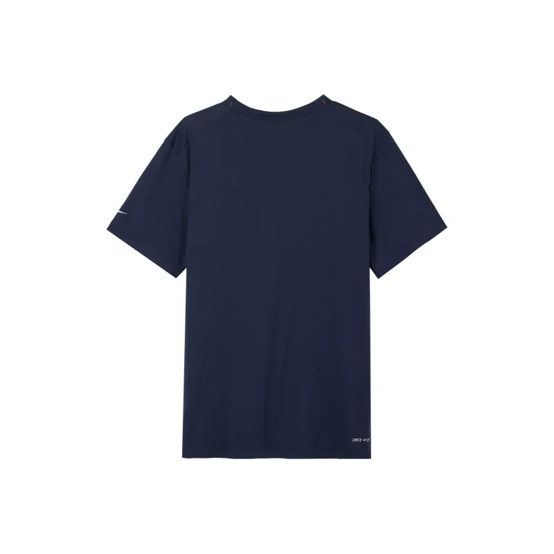 Nike Dri Fit T Shirts Men Navy Blue-1
