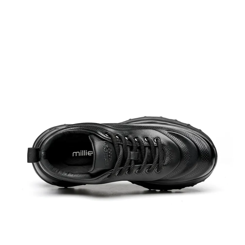 MILLIE'S Wear resistant And Lightweight Low Top Casual Shoes Men's Black-5